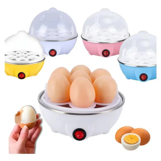 Cozedor de Ovos Elétrico Portátil Cozinha à Vapor 110V/220V Cor Aleatória