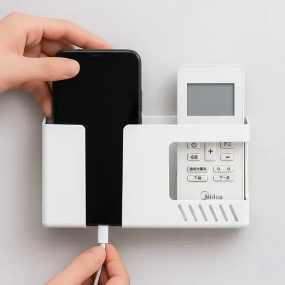 Suporte de Celular de Parede com Porta Controle