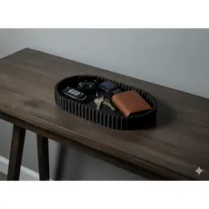 Organizador de Mesa Moderno | Porta-Treco Decorativo para Sala e Escritório