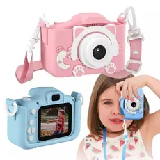 Câmera digital infantil HD para fotos e vídeos brinquedo educativo leve resistente e criativo