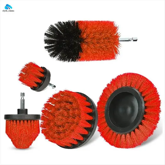 Conjunto De Escova Para Lavagem De Carro , De Disco , Broca Elétrica , Kit De Ferramentas De Limpeza Piso , Cozinha , Ba