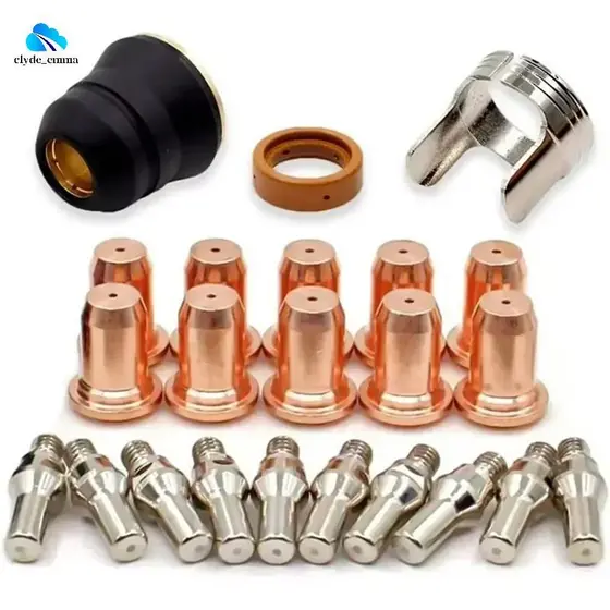 23 Pçs PT-60-40 PT40 Ponta Da Tocha De Corte Plasma 1.0mm 51313 Eletrodo 52582 Lanterna