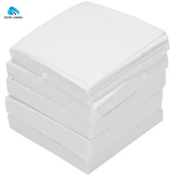 50 Folhas De Fibra Cerâmica Quadrada Forno De Microondas Papel De Fusão De Vidro Ferramentas Domésticas