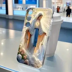 Capinha Capa transparente Anti-impacto Maria Desenho para Samsung A55 A35 A03 A04 A05 A05S A10 S24 Plus S25 Ultra