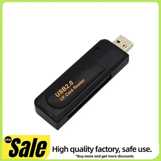 Leitor De Cartão USB 2.0 CF , Para Câmera Digital CCD , Visualizador De Memória Flash , Adaptador De Transferência De Da