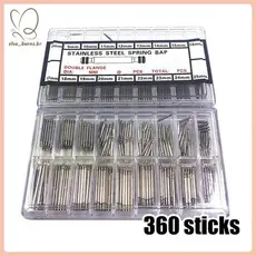 [elva_burns.br] Barra De Mola De Relógio De 360 Peças 8Mm-25Mm Pinos De Ligação De Pulseira Cotter Bar Ferramentas
