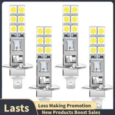 4PCS H1 6000K Super Branco 80W LED Kit De Lâmpadas De Farol Luz De Condução De Nevoeiro