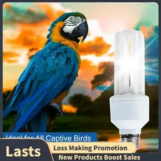 Lâmpada UVA UVB Para Pássaros 2.4 20W Fluorescente Compacta Todos Os Tipos De Cativos B