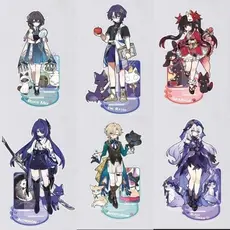 Honkai : Star Rail Nova Chegada Little Cat Series Acrílico Stand Bonito E Altamente Estético Decoração De Mesa , Present