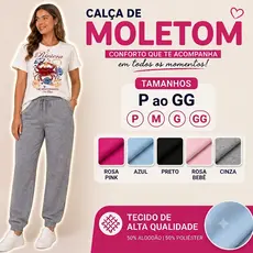Calça Jogger Moletom Feminina Peluciada Conforto e Estilo Casual
