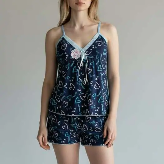 Pijama Adulto Feminino Baby Doll Liganete Alcinha Estampado