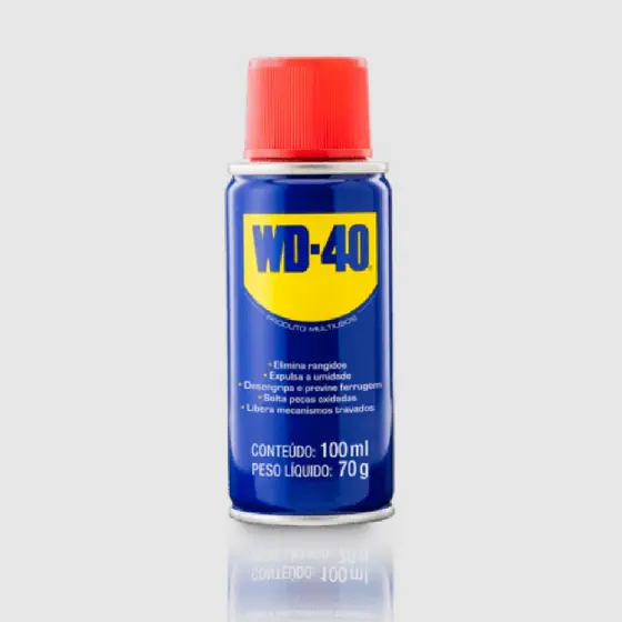 WD-40 Multiuso Compacto 100ml - Lubrificante E Desengripante - Antiferrugem - Desemperra Peças
