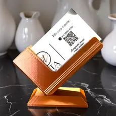 Porta Cartão de Visita 3LINHA Porta-Cartões Suporte Minimalista Cores Decoração Criativa Luxo Estilo Clinic