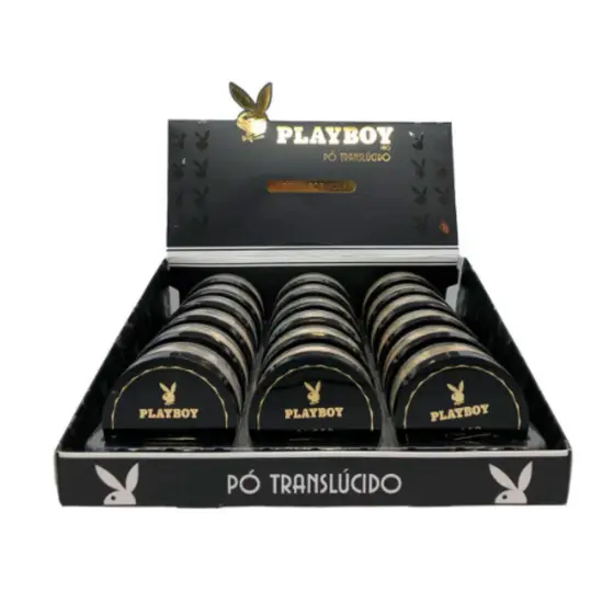 Kit 18 Pó Translúcido Playboy Make Leve, Fina e À Prova D’Água Box Fechado Original