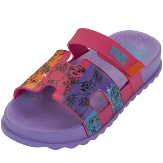 Chinelo Infantil Menina Slide Disney Tira H Divertidamente 2