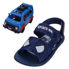 Sandalia Infantil Menino Personagem Leve Homem Aranha Furgao