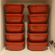 Kit 10 Vasilhas Plasticas Pote Para Cozinha Organização Color Microondas Freezer