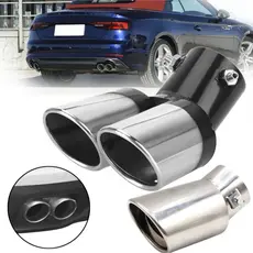 Tubo De Escape Para Carro Com Ponta De Aço Inoxidável E Silenciador Automático
