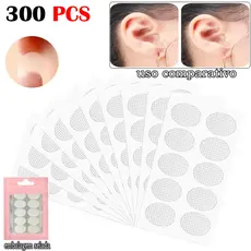 100/200/300/400 Adesivo Sustentação Orelha Rasgada Alongada Lóbulo Machucado Brincos Pesados Prático Invisível