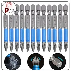 Kit Parafuso de 12 bits antiderrapante com ímã Phillips parafusado