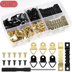 kit 251 pendurador triangulo ganchinho Ganchos Sem Marcação para quadro e moldura