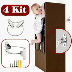 1/2/4/8 Kit Fixador Anti-Tombamento Para Móveis De Gabinete/Âncoras De Parede Inclinação/Correias De Ponta