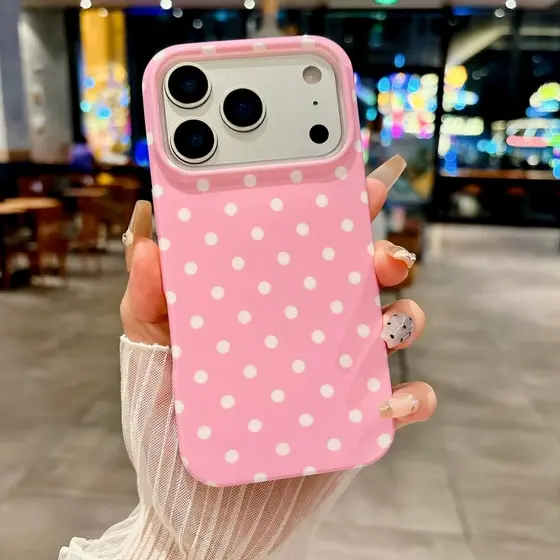 Capinha Não Acumula Sujeira Poá Capa Para iPhone 14 15 16 Plus 13 12 11 17 Pro Max Anti-queda Silicone Flexível