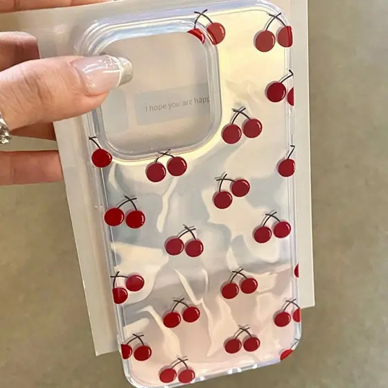 Capinha Capa Para Motorola Moto E13 G10 G15 G22 G24 G34 G35 G53 G54 G60 G75 G84 Gradiente Cereja