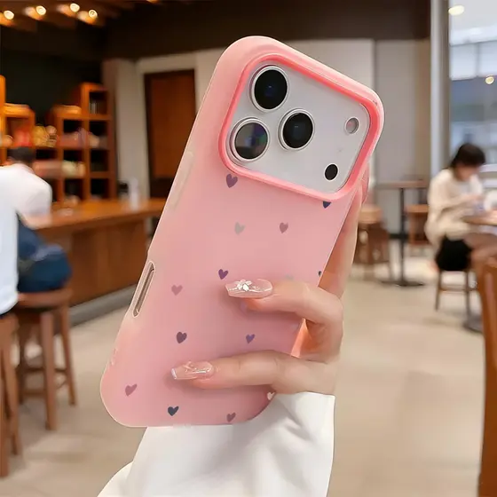 Fosco Aveludado Confortável ao Toque Capa Capinha Para iPhone 16 15 14 Plus 13 12 11 17 Pro Max Air Folha Coração Marrom