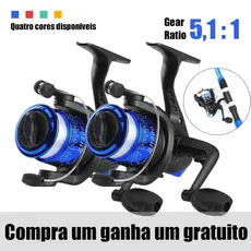 Conjunto De 4 Peças De Carretel De Pesca De 3 Rolamentos Para Varas Ambidestros Resistente E Durável