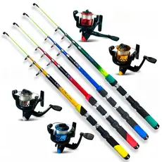 Conjunto Completo De Vara De Pesca De 1.8 M Com Carretel De Arrasto Máximo De 10 Kg , Esportes Ao Ar Livre
