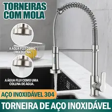 Torneira Bancada De Cozinha De Alta Qualidade Com Extensão De spray Mangueira Flexível Ajustável
