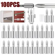 Kit 20-100 Pinos Suportes Para Prateleira Atarrachante – Fixação Forte e Visual Discreto Capa Protetora