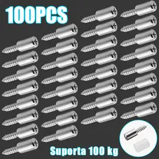 Kit 20-100 Suporte Pino P/ Prateleiras Parafuso + Capa Protetora