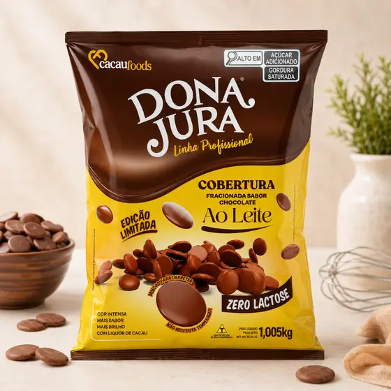 Cobertura Fracionada Chocolate Ao Leite Dona Jura 1,005kg