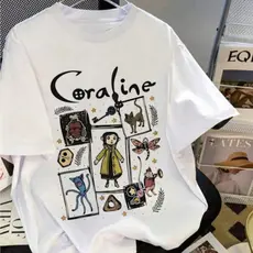 Camiseta Unissex Coraline StreetWear Qualidade Premium