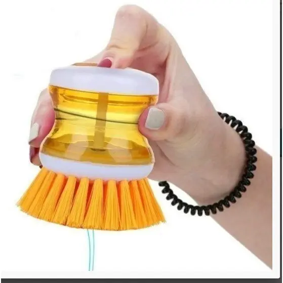 Escovas De Lava Louças Com Porta Detergente Coloridas