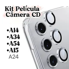 Kit Película de Câmera strass Diamante para Galáxy A14 A24 A54 A34 A15 película protetora de lentes