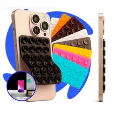 Suporte De Silicone Com Ventosa Para Celular Duplas Ventosas