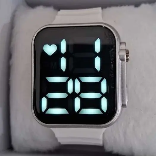 Relógio Feminino E Masculino Digital Com Pulseira De Silicone Esportivo Ou Casual