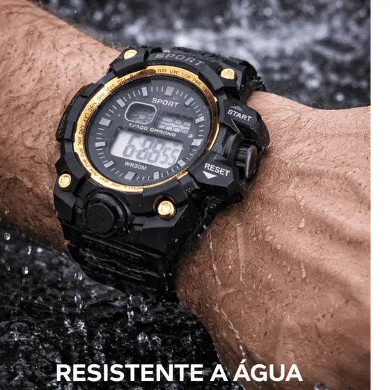 RELÓGIO SPORT DE PULSO DIGITAL MASCULINO  ESPORTIVO RESISTENTE A ÁGUA