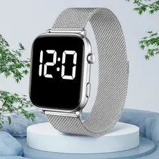 Relógio Digital Feminino Elegante Com Display Pulseira de Liga Perfeito Para Aniversários Festivais