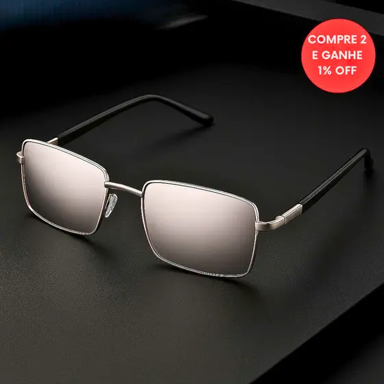 OCULOS DE SOL LUPA DO VILÃO ESPELHADA UNISSEX PROTEÇÃO UV400 SEM MOLDURA