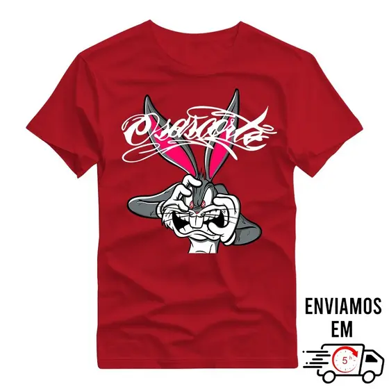 Camiseta OSASCORTE  100% Algodão Premium Fio 30.1O "Osascorte Coelho" Grau moto