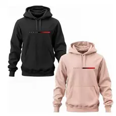 Kit 02 blusas de moletom masculina Bolso canguru com capuz Paris Lançamento