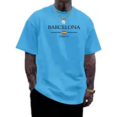 Camiseta Unissex Barcelona 100% Algodão Alta Qualidade Cores Especiais  Premium Envio Imediato
