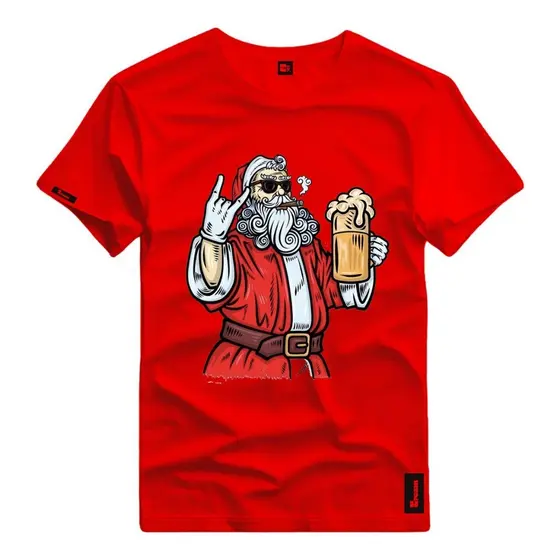 Camiseta Natal Papai Noel Camisa Adulto Masculina e Feminina Algodão NATAL