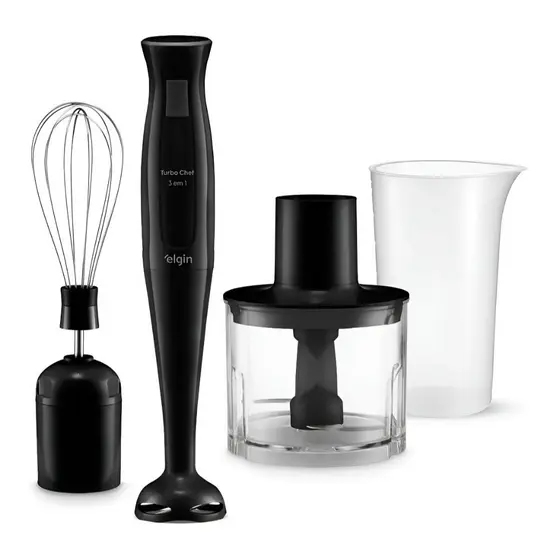 Mixer Turbo Chef 3 em 1 – 200W – Elgin (Preto)