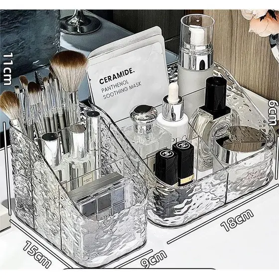 Porta Maquiagem Organizador Multiuso De Acrílico Transparente Batom Cosméticos Make