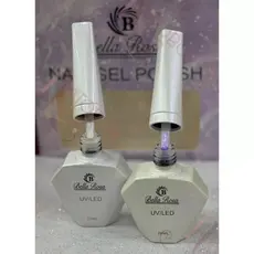 Kit 2 Esmalte Perolado E Aurora Em Gel 20ml Secar Em Cabine Branco Coleçao Bella Rosa Lindo Bonito